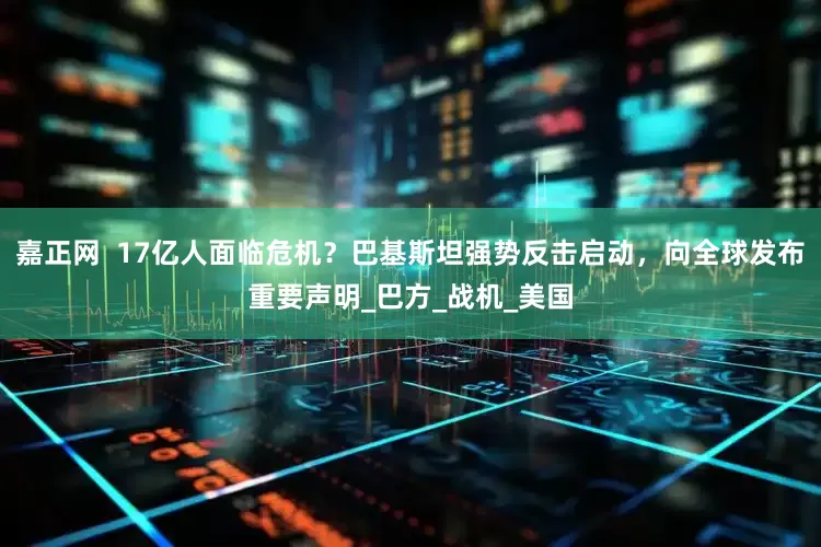 嘉正网  17亿人面临危机？巴基斯坦强势反击启动，向全球发布重要声明_巴方_战机_美国